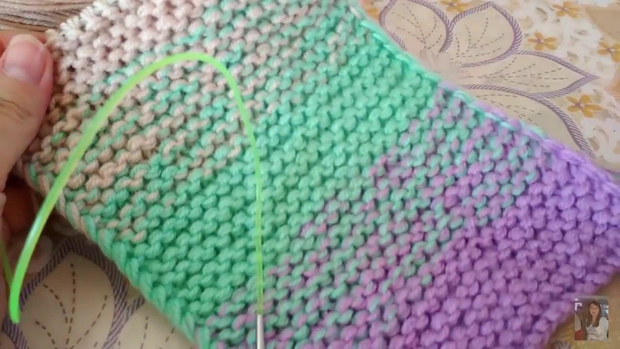 ВЯЗАНИЕ С ГРАДИЕНТОМ (переходом цвета). Как связать градиент спицами. Вязание разными нитками. смотреть онлайн