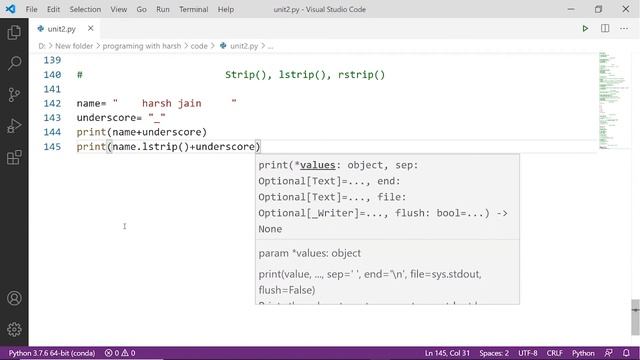 Strip Method in Python ?? |#27 Python Training in Hindi | Python Tutorial for Beginners смотреть онлайн
