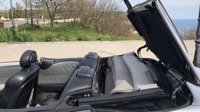 Работа крыши кабриолета Mercedes CLK W209 Фиолент