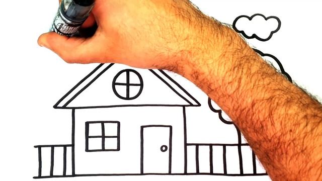 HOW TO DRAW A HOUSE EASY STEP BY STEP смотреть онлайн