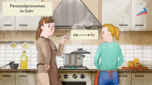 Grammatik Lernen. Pronomen Im Dativ. Немецкий язык 7 класс.