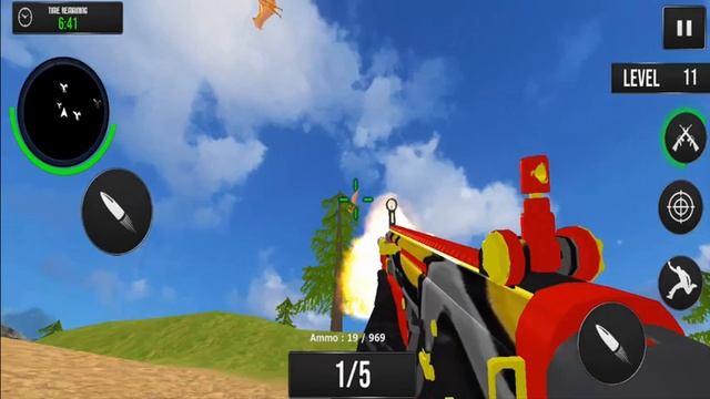 Jungle Dino Hunting Gun Games - Mode Flying Dino смотреть онлайн