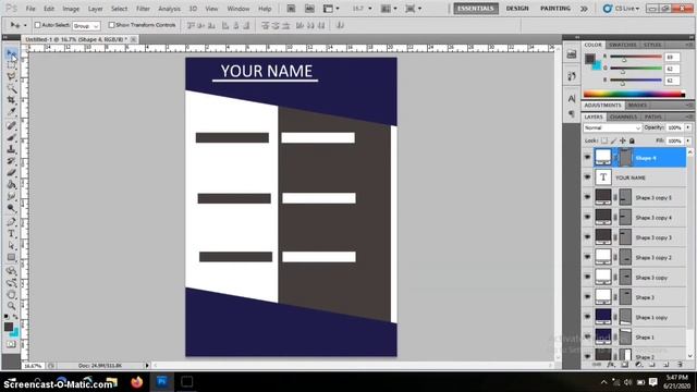 DESAIN CV SIMPLE DAN MENARIK DENGAN PHOTOSHOP смотреть онлайн