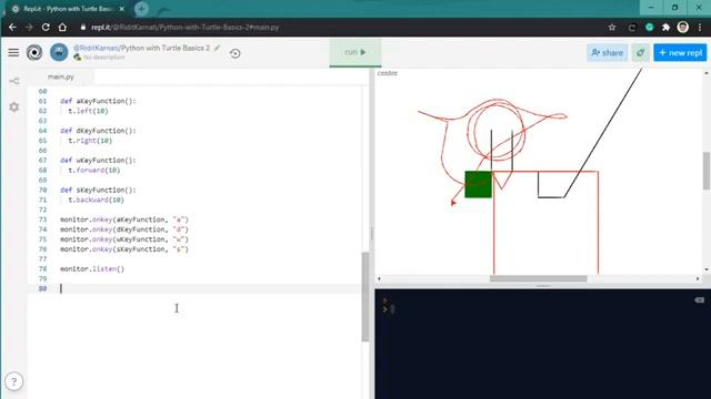 Python with Turtle Basics (Part 4, Lists and Event Listeners) смотреть онлайн