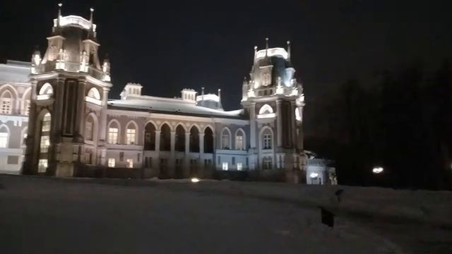 Царицыно.Дворцовый ансамбль вечером. смотреть онлайн