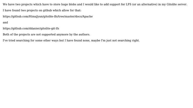 How to add support for LFS (or alternative) in Gitolite? смотреть онлайн