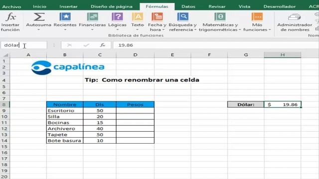 tip 7 (Excel) - Como renombrar una celda смотреть онлайн