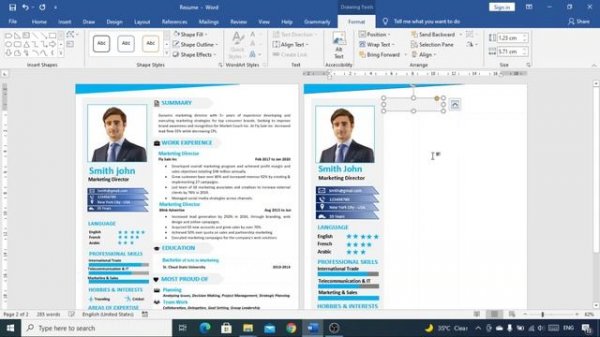 Create Professional CV in 10 Minutes | Design CV Template in Microsoft Word | Free
