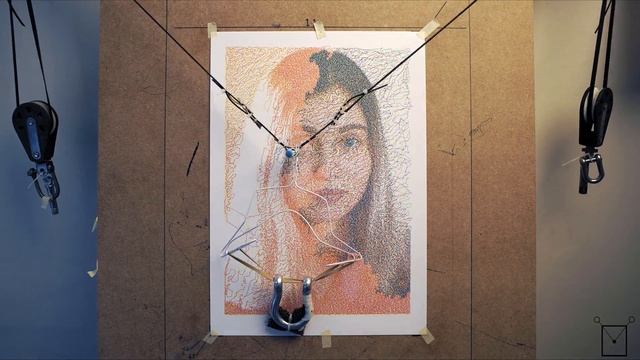 Portrait of GABRIELE made with SCRIBI, The Drawing Machine. смотреть онлайн