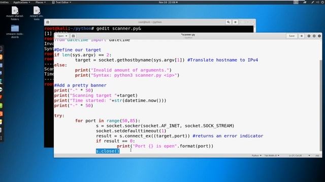 16 Introduction to Python - Building a Port Scanner смотреть онлайн