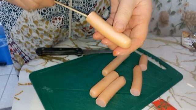 Корн-дог с сыром по корейский /Без кукурузной муки очень вкусный рецепт. смотреть онлайн