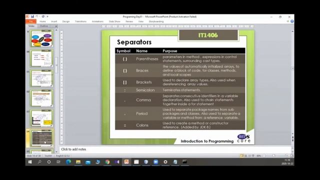 White Space, Identifiers, Data types in Java (Part 03 - Session 01) New смотреть онлайн