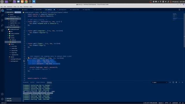 NodeJS JWT User Authentication | 3: Validating Form Data using Express Validator - Nodejs Validatio смотреть онлайн