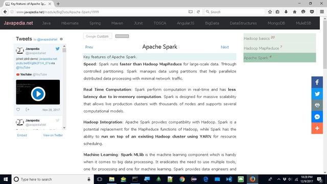 Key features of Apache Spark.
| javapedia.net смотреть онлайн