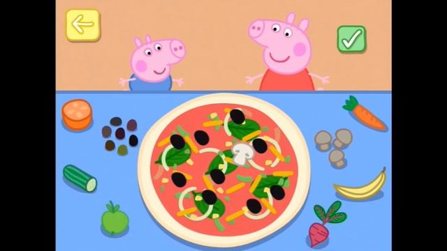 Peppa Pig Holiday Part 4: Making Pizza - iPad app demo for kids - Ellie смотреть онлайн