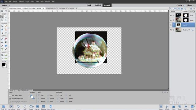 How You Can Make a Glass Christmas Ornament Christmas Card Design in Photoshop Elements смотреть онлайн