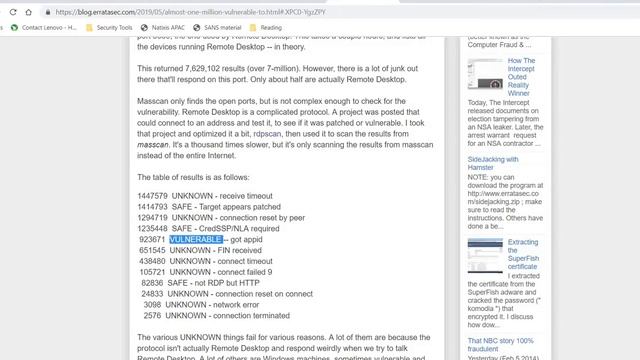 1 Million Computers Vulnerable to BlueKeep RDP flaw смотреть онлайн