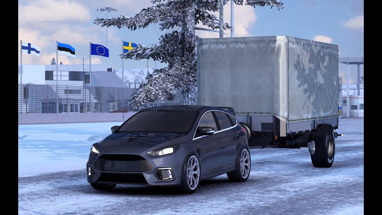[ETS 2] Ford Focus RS_Speed Delivery In Winter Weather смотреть онлайн