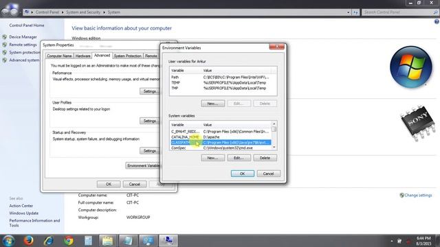 JAVA PATH SETTING смотреть онлайн