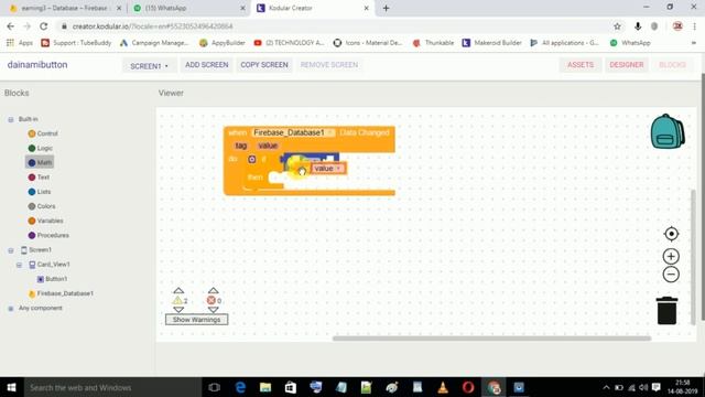 Kodular Dynamic Components | Dynamic Button | Create a Button with the online Firebase and link it смотреть онлайн