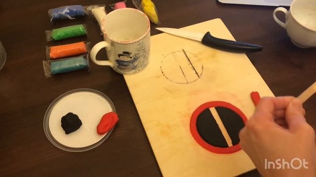 Лепим логотип Дедпула - Deadpool Logo лепим из пластилина - дэдпул из пластилина