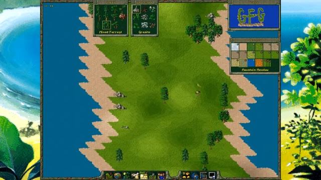 Settlers 2 : Map Editor, paint some happy tree's and little critters. смотреть онлайн