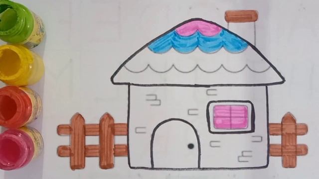House Drawing ? How to Draw a Village Hut | Easy House Sketch | step by step смотреть онлайн