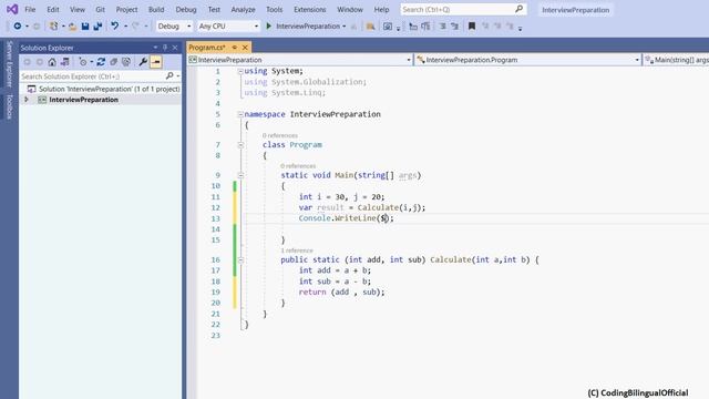 How to return multiple values from a function using tuple in c# in Hindi смотреть онлайн