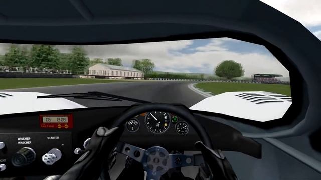 GT Legends game, Porsche 917K, first go, Goodwood. 1.10.97. смотреть онлайн