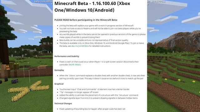 Minecraft Bedrock BETA 1.16.100.60 ✅ OUT NOW !⬆️Graphical+ ⬆️[ Change Log ] MCPE / Xbox / Windows смотреть онлайн