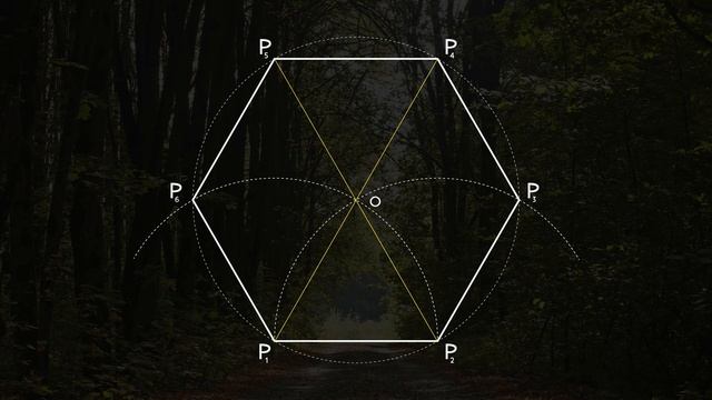 4K Как построить шестиугольник с заданной стороной, hexagon constructing with using a compass смотреть онлайн