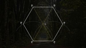 4K Как построить шестиугольник с заданной стороной, hexagon constructing with using a compass