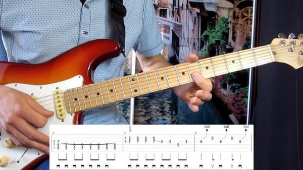 Chuck Berry Johnny B Goode урок на гитаре + табы