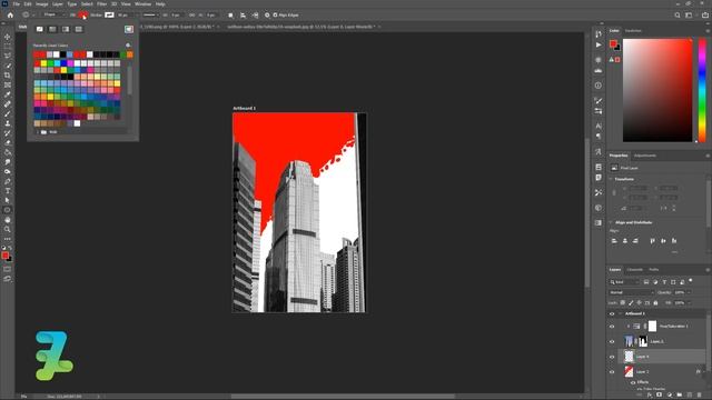 Brutalism Architecture Concept Poster Design - Tutorial Photoshop CC 2020 смотреть онлайн