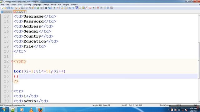 Display Data from Mysql using Select Query in PHP Tutorial-93(Hindi/Urdu) смотреть онлайн