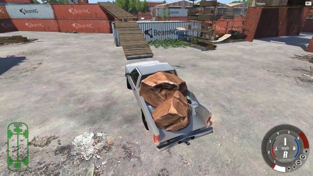 BeamNG Drive Нагрузил 6 тонн камней в пикап смотреть онлайн