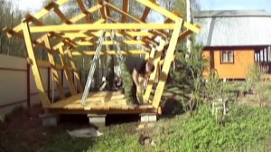 Беседка за 1 день. Дачная беседка своими руками.