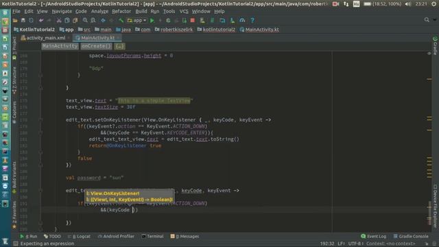 Android Kotlin Usage Tutorial #016 - EditText - Password(text) смотреть онлайн