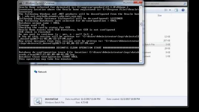 Oracle 12c uninstallation смотреть онлайн