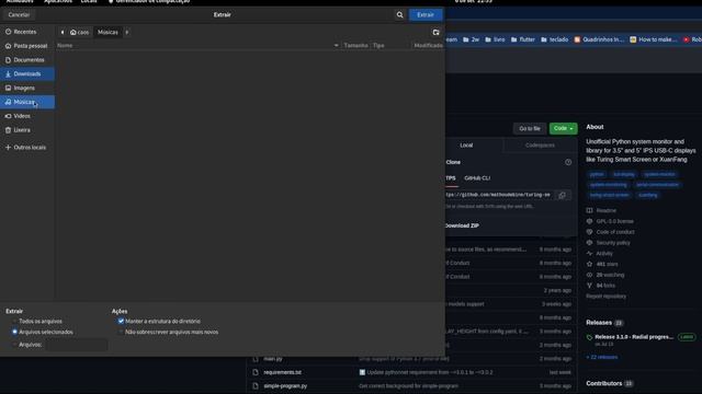 turing smart screen python pt-br LINUX смотреть онлайн
