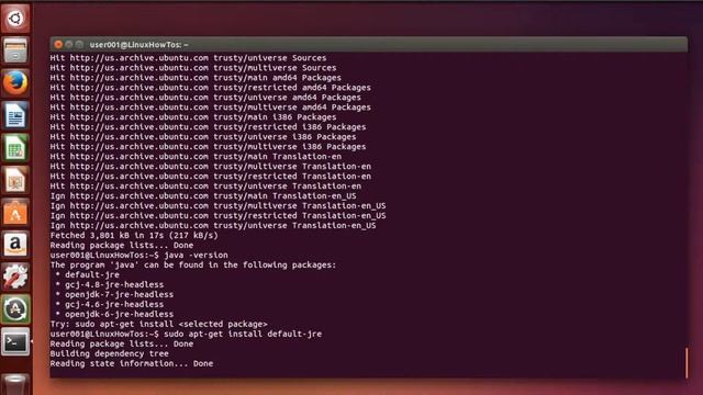 Linux: Install Java using apt-get смотреть онлайн