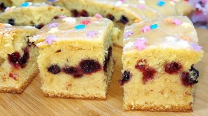 Все смешал и готово! Быстро к чаю нежнейший кекс с лимонной заливкой