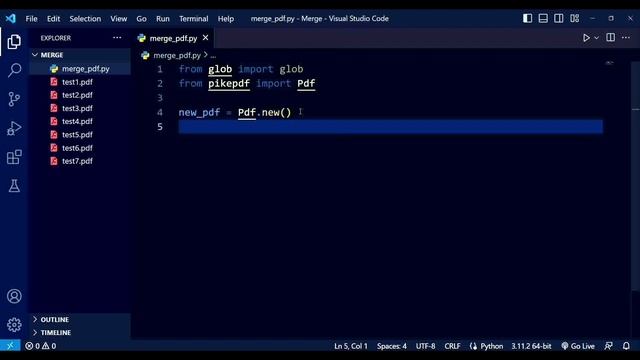 How to Merge Multiple PDF file into One PDF file using python смотреть онлайн