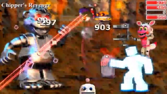 Fnaf World Update 2 Секретный босс бобер Чиппер смотреть онлайн