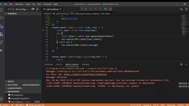 How To Debug Node.js Code in Visual Studio Code | Debug Node.js using Visual Studio Code (VS code) смотреть онлайн