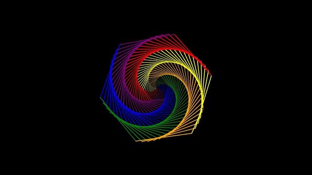 Python Turtle - Rainbow Benzene смотреть онлайн