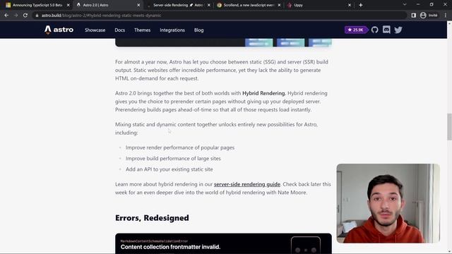 TS v5.0-beta, Astro v2.0, "scrollend" - Actualités de la semaine en JS (30/01/2023) смотреть онлайн