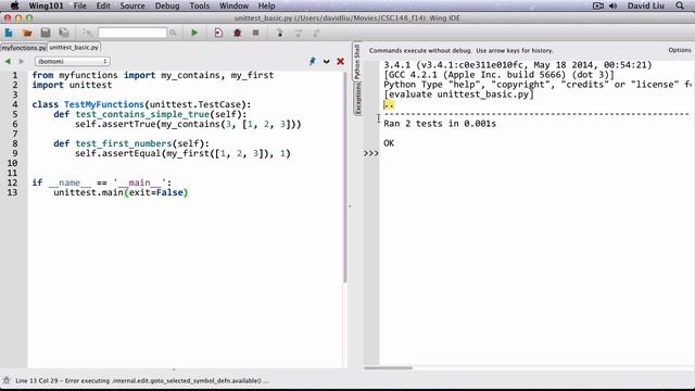 Unittest - Getting Started смотреть онлайн