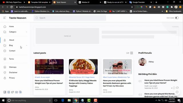 Median Ui1.4 Blogger Template Full Customization Tutorial | Median Ui Blogger | смотреть онлайн