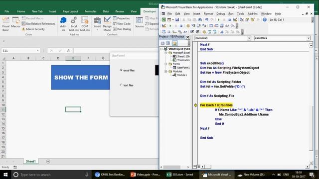Learn Excel - Video 503- VBA - Userform - Display Folder files in comboxbox смотреть онлайн